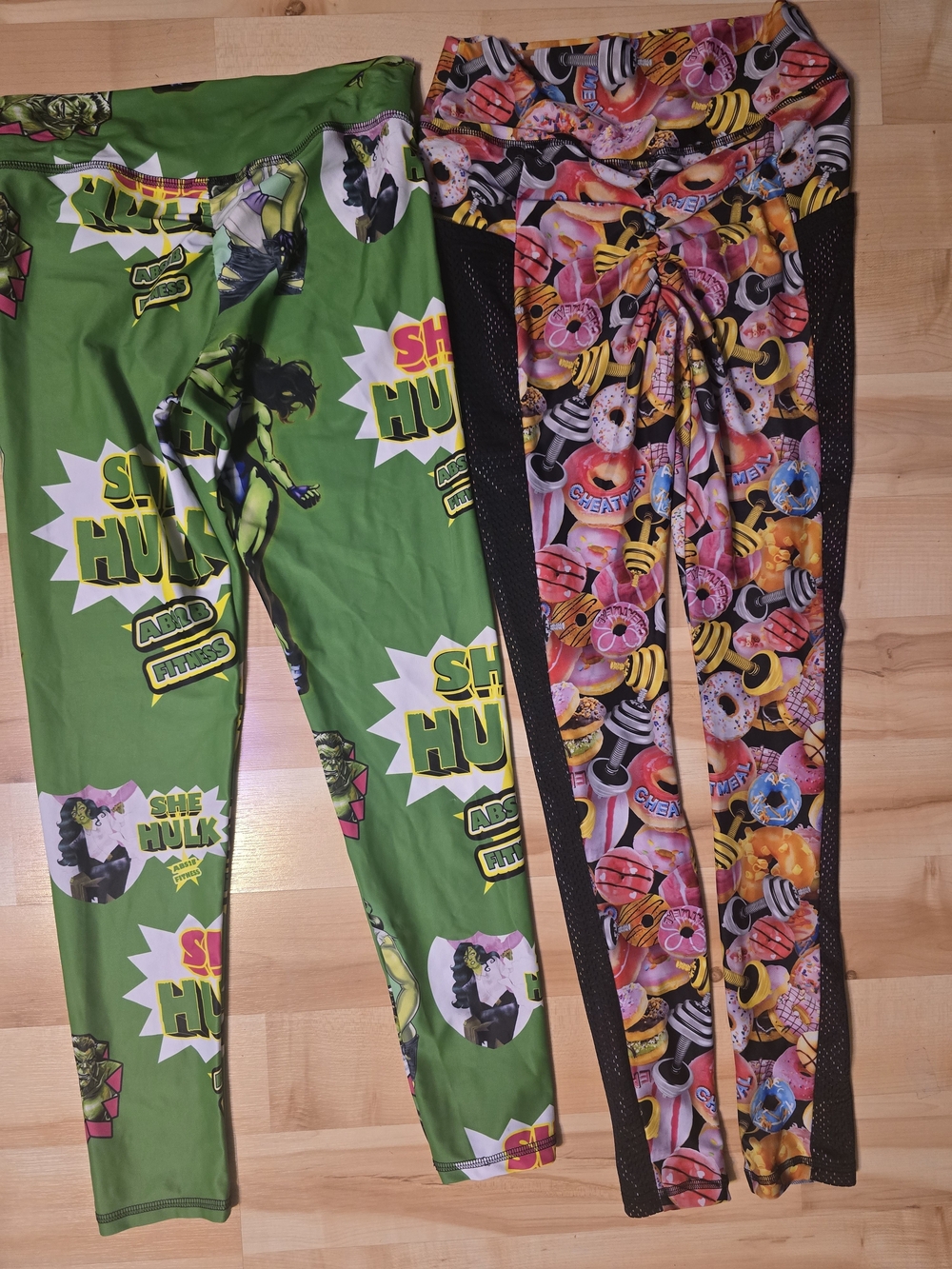 2 Pairs Abs2b Scrunch Workout Leggings